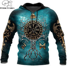 Sudadera con capucha de lujo para hombre y mujer, suéter con estampado 3D del árbol de la vida vikingo nórdico, con cremallera, chaqueta informal, chándal, KJ0300 2024 - compra barato