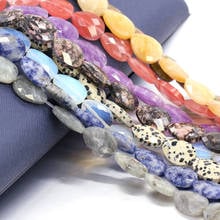 Small Faceted Beads Natural Stone Bead Section Water Drop Shape for Jewelry Making DIY Necklace Bracelet Accessories 13x18mm 2024 - buy cheap