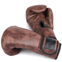 Luvas de couro pu de alta qualidade, para adultos e mulheres/homens, muay thai boxe de luva mitts sanda academia equipamentos 8 10 12oz boks 2024 - compre barato