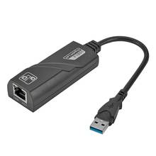 Cable USB 3,0 a RJ45 Gigabit Ethernet LAN (10/100/1000) Mbps, adaptador de red, tarjeta de red Ethernet para PC 2024 - compra barato