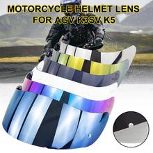 Gafas de cara completa para casco de motocicleta, visera de lente con bloqueo de Pin para AGV K1 K3SV K5 2019 2024 - compra barato