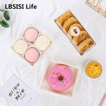 LBSISI Life 50pcs Breakfast Packing Box Donut Cake Decoration Supplies Cookies Food Package Kraft Paper Box DIY Handmade Baking 2024 - buy cheap