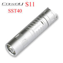 Led Flashlight Convoy S11 SST40 Linterna LED 2300lm Torch 18650 26650 Lanterna Work Light Silver Tactical Flash Light Camping 2024 - buy cheap