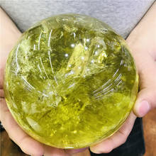 NATURAL Citrine Quartz Crystal Sphere Ball Healing 2024 - buy cheap