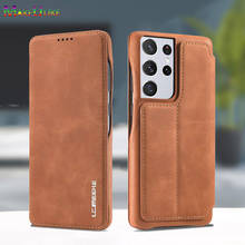 Simple Flip Case For Samsung Galaxy S21 Plus Ultra S21Plus Case Leather Magnetic Luxury Cover For Samsung S21 Ultra Plus Case 2024 - buy cheap