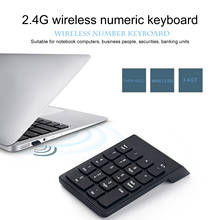 Teclado com números sem fio, portátil, 2.4ghz, 18 teclas, teclado com números 2024 - compre barato