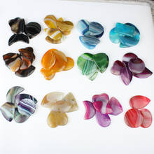 5 unids/bolsa de piedra Natural 31-40 X37-55x 6mm, colgante de Color geométrico, fabricación de joyas DIY, collar, pendiente, accesorio de joyería 2024 - compra barato