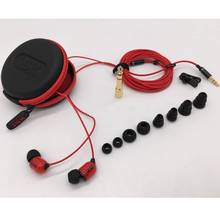Original ISK SEM6 Professional montoring Headset Red EAR Monitor Earphone 3.5MM+6.3MM stereo bass for DJ music studio recording 2024 - buy cheap