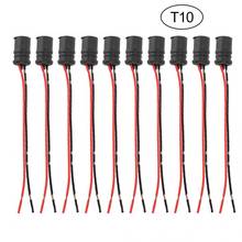 Juego de 10 unids/set DC 12 V macho W5W T10, Conector de lámpara de bombilla macho suave, soporte de enchufe para coches, bicicletas y camiones 2024 - compra barato