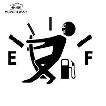 WINTUWAY 1 Pcs Funny Car Sticker Pull Fuel Tank Pointer To Full Hellaflush Reflective Vinyl Car Sticker Decal Wholesale 2024 - buy cheap