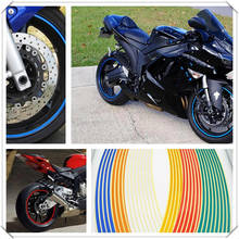 Полоски Наклейка на колеса мотоцикла светоотражающие наклейки обод лента велосипед стайлинга автомобилей для YAMAHA 250 YZ250F HONDA CBR500R CB500F X 2024 - купить недорого
