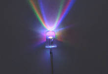 Diodo emisor de luz RGB rápido, 5mm, rojo, verde, azul, arcoíris, multicolor, LED redondo, envío gratis, 500 Uds. 2024 - compra barato