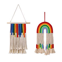 High Quality Boho Decor Rainbow Macrame Wall Hanging Boho Decor Wall Hanging Room Decoration Living Room Bedroom Decor Gift 2024 - buy cheap