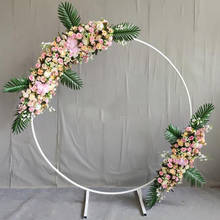 Circle Wedding Arch Background Wrought Iron Shelf Decorative Props DIY Round Party Background Shelf Flower with Framer 2024 - buy cheap
