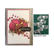 Corte de metal morre molde animal libélula decoração scrapbook papel ofício faca molde lâmina punch stencils 2024 - compre barato