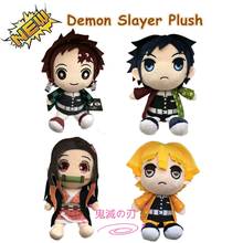 New 25cm Demon Slayer Stuffed Plush Toys Tanjirou Nezuko Zenitsu  Giyuu Japan Anime Kimetsu no Yaiba Cute Dolls for Gift 2024 - buy cheap