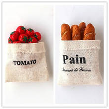 New Unique European Style Linen Bag Food Sack Bread Resin Magnetic Refrigerator Home Decoration Fridge Magnets 3pcs/lot 2024 - buy cheap