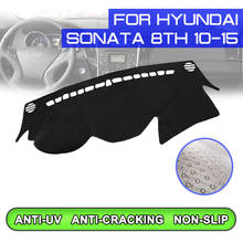 Capa protetora para painel do carro, antipoeira, antiderrapante, proteção uv, para hyundai sonata 8th 2010 2011 2012 2013 2014 2015 2024 - compre barato