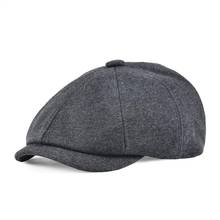 VOBOOM-gorros de algodón para hombre, gorra plana de gran tamaño, clásica, para Conductor, panadero, 8 paneles, 321 2024 - compra barato