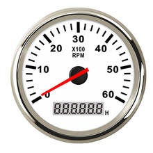 85mm Tachometer Gauge with LCD Hourmeter For Universal Car Yacht Boat Waterproof 6000 RPM Tacho meter 12V/24V 2024 - buy cheap