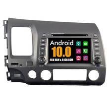 RoverOne-Radio estéreo con GPS para coche, Radio con navegador, DVD, Android 10, Octa Core, para Honda Civic 2007-2012 2024 - compra barato