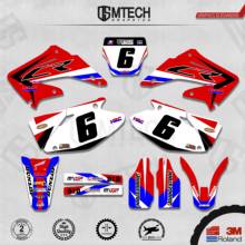 DSMTECH Customized Team Graphics Backgrounds Decals 3M Custom Stickers For 2002-2004 2005-2007 2008-2010 2011-2012 CR125-250 005 2024 - buy cheap