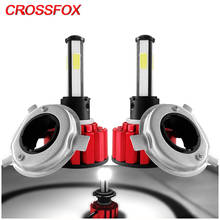 CROSSFOX Автомобильные светодиодные лампы H4 H7 9003 HB2 H8 H9 H11 LED 9005 9006 HB3 HB4 12 в 6000K Автомобильные фары лампы автомобильные лампы 360 лм градусов 2024 - купить недорого