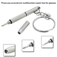 Mini Screwdriver Multifunctional Stainless Steel With Keychain Portable Screwdriver Kit Jewelry Repair Kit Household Hand Tool 2024 - buy cheap