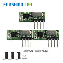 FUNSHION 3 шт. 433 мгц радиочастотный приемник Супергетеродинный UHF ASK 433 МГц модуль дистанционного управления Комплект маленький размер низкая мощность для Arduino Uno 2024 - купить недорого