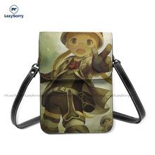 Bolsa de couro reutilizável made in abyss, bolsa de ombro para celular estudante 2024 - compre barato