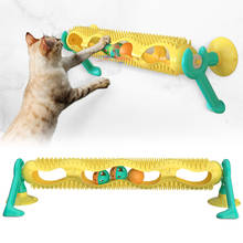 Puzzle Cats Toys Track Window Sucker Toy Ball Funny Cat Scratcher Pets Interactive Tease Cat Toy Interactive Pet Pingpong Toy 2024 - buy cheap