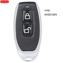 KEYECU XHORSE Garage тип универсальный дистанционный брелок 2 кнопки для VVDI Key Tool, XKGD12EN 2024 - купить недорого