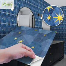 Funlife® Gilding Star Maible Tile sticker Removable Peel & Stick Self-Adhesive Wallpaper Decorative Easy to Clean Wall sticker 2024 - buy cheap