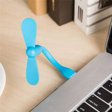 New 1pc Practical USB Fan Flexible Portable Mini Fan For Xiaomi Power Bank & Notebook & Computer Summer Gadget 2024 - buy cheap