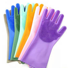 Un par de guantes de goma para lavar platos, herramientas de limpieza de cocina, guantes de limpieza para fregar 2024 - compra barato