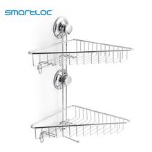 smartloc Suction 2 Layers bathroom shelf wall shelf bathroom accessories bathroom organizer shelves corner shelf  shower caddy 2024 - buy cheap