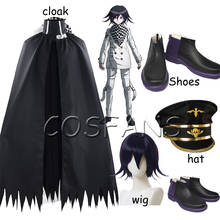 Anime Danganronpa V3 Koukichi Ouma Kokichi, zapatos de Cosplay, botas, zapatos, peluca, capa, sombrero, accesorios de Cosplay para Halloween, hombres, 35-48 2024 - compra barato