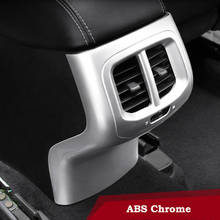 ABS cromado para Jeep Cherokee KL 2014, 2015, 2016, 2017, 2018, salida de aire acondicionado trasero de coche, protector de ventilación, marco de patadas, embellecedor de cubierta de Panel 2024 - compra barato