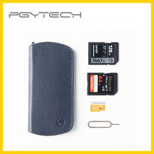 Pgytech bolsa de armazenamento para cartão de memória, portátil, carteira com suporte para cf/sd/micro sd/sdhc/ms/ds, caixa de cartão 2024 - compre barato