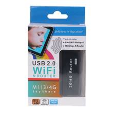 Мини портативный Wi-Fi Wlan точка доступа AP Client 150 Мбит/с USB беспроводной маршрутизатор K9FC 2024 - купить недорого