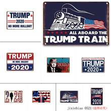 YOMIA Trump 2020 Yard Sign Make America Great Again, Trump 30x20cm Bar Pub Home Wall Decor Retro Metal Art Poster 2024 - buy cheap