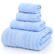 Toalla de baño de fibra de bambú para adultos, Set de 4 unids/set de toalla absorbente suave de 70x140cm, 32x72cm, 34x34cm, 25x50cm, envío directo 2024 - compra barato