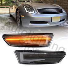 2pcs Amber Led Front Bumper Side Marker Lights Turn Signal Indicator Lamp For 2003-2007 Infiniti G35 Coupe Nissan Skyline V35 2024 - buy cheap