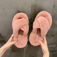 High Quality Women Slippers Autumn Winter House Women Fur Slippers Women Warm Indoor Soft Slip On Slippers Woman Casual Slippers 2024 - buy cheap