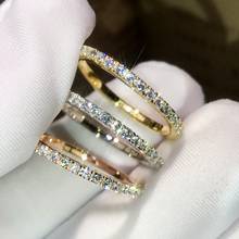 Женское Обручальное Кольцо choucong, обручальное кольцо из стерлингового серебра 925 пробы с фианитом, ювелирные изделия для невесты 2024 - купить недорого