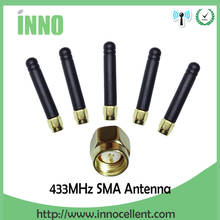 5 antenas direcionais do tamanho pequeno 433 m da antena 3dbi sma da tomada 433 mhz do conector masculino da antena dos pces 433 mhz para o watermeter de lorawan 2024 - compre barato