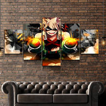 BAKUGO KATSUKI-póster de My Hero Academia, pintura de ilustración de Anime, lienzo de animación, arte de pared HD, imagen de pared para sala de estar 2024 - compra barato