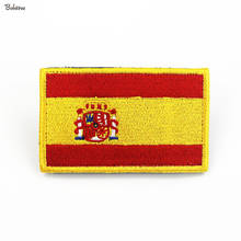 Parches de bandera de España con bucle de gancho, bandera española, insignia, brazalete bordado, pegatinas para uniforme, mochila, gorras, decoración 2024 - compra barato