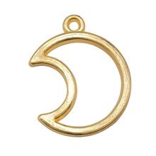 WYSIWYG 10pcs 21x26mm Crescent Moon Charms For Jewelry Making 3 Colors Accessories For Jewelry Making 2024 - buy cheap