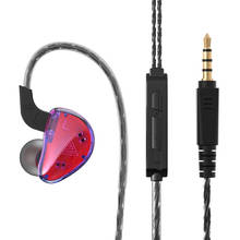 QKZ-auriculares AK9 con cable de Metal para teléfono móvil, audífonos deportivos de alta fidelidad con cancelación de ruido, graves pesados, 3,5mm 2024 - compra barato